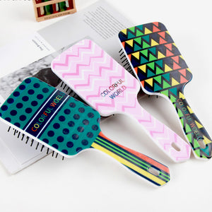 2019 New Bohemian style hair brushes hair styling Tools Portable soft Anti-static wide tooth comb Shower Massage Combs for Salon