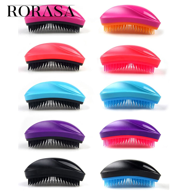 RORASA Tangled Hair Brush Mouse Type Anti-Static Magic Hair Comb Portable Hair Styling Salon Beauty Tools Detangling Hairbrush