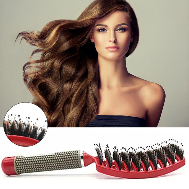 Dropshipping Hair Brush One-Step Hair Volumizer 3 In 1 Dryer Straightener Curler Styling Comb hot comb blow dryer brush