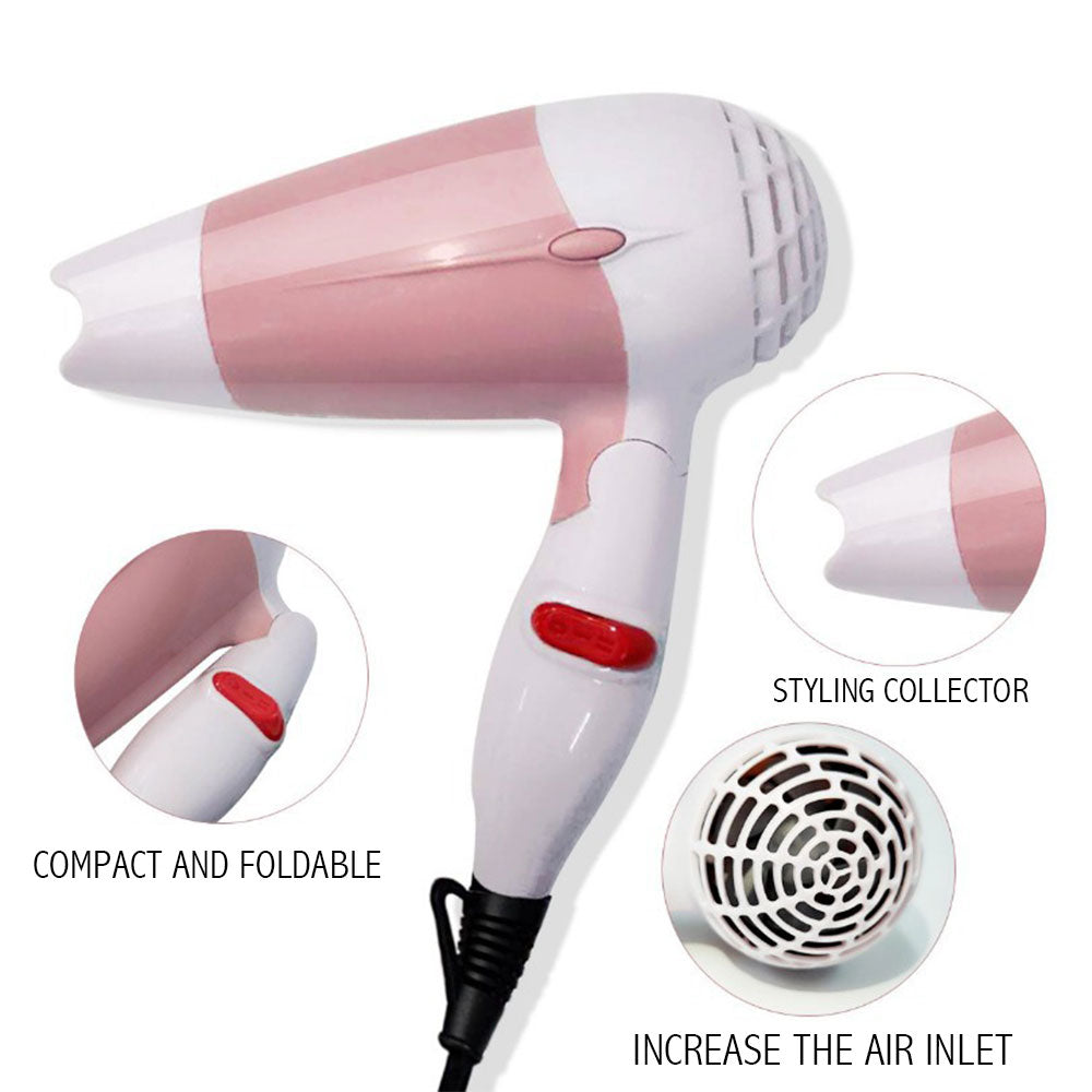 Electric Hair Dryer Dry Hair Low Power Hair Dryer Pink ABS Durable Blower Dormitory Small Student Home Appliances Drop Shipping