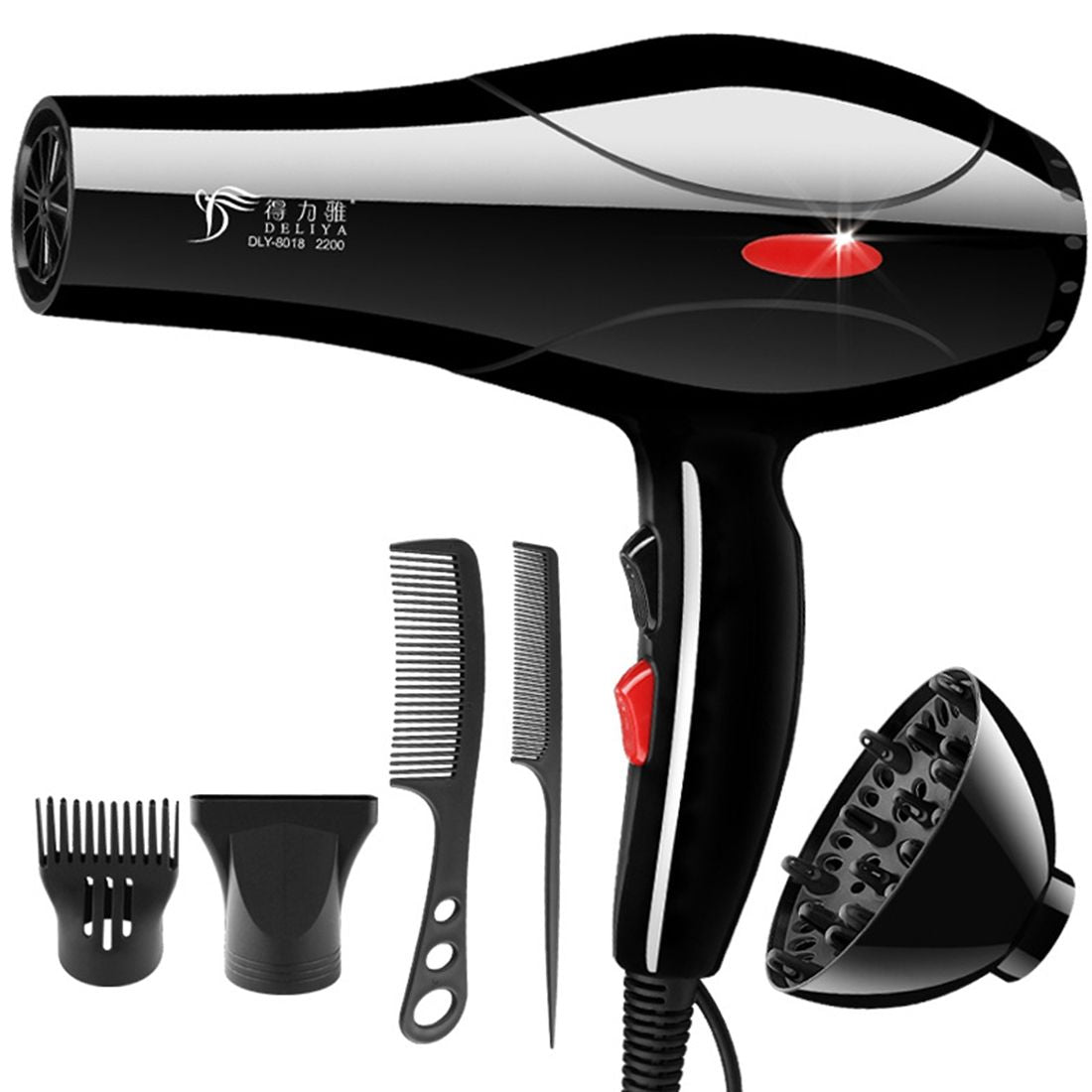 Household high power hair dryer, hair salon appliance 2200W high quality hair dryer