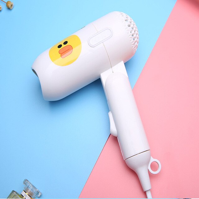 ITAS77019 Cartoon Fashion Hair Dryer Student Dormitory Home Appliances Hair Dryer Portable, Compact and Foldable High Power