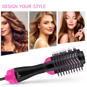 Dropshipping 3 In 1 Hair Brush Women One-Step Hair dry brush Volumizer Dryer Straightener Curler Styling Comb hot comb blow dryer brush hot comb detangling hair brush wet brush