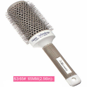 Vaclav 6 Size Hair Brush Nano Hairbrush Thermal Ceramic Ion Round Barrel Comb Hairdressing Hair Salon Styling Drying Curling