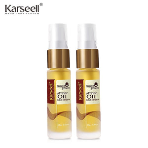 2pcs Moroccan Argan Oil Haircare Essential Oil Keratin Hair Straighten Treatment Nut Oil Pre-perm Hair Repair Dry Split End 15ml