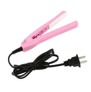 Mini Portable Electric Splint Flat Iron Ceramic Hair Curler & Straightener Hair Perming Hair Styling Appliance Hair Crimper