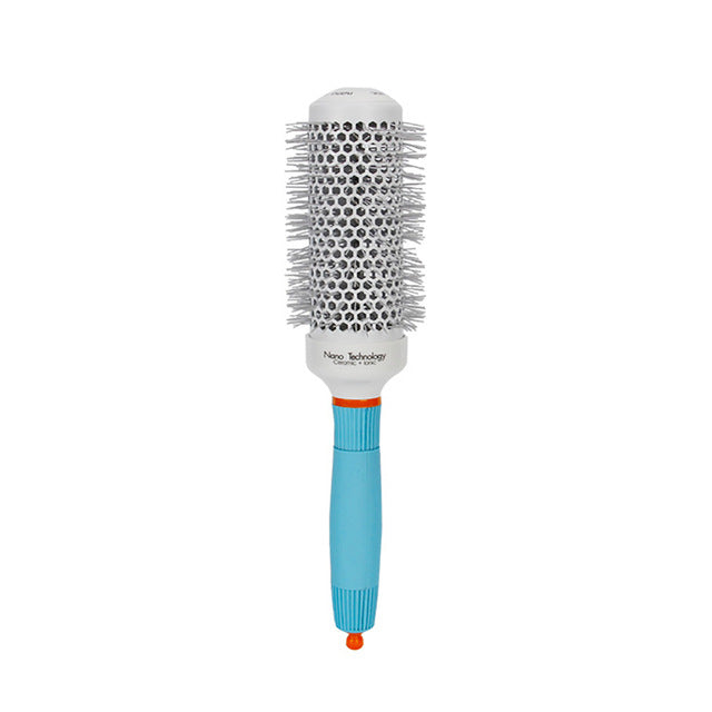 2019 Professional Round Blue Hair Brush Ceramic Ion Hairbrush Comb Fashion Salon Hair Styling Tools