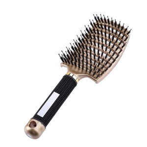 Hair Scalp Massage Comb Hairbrush Bristle Nylon Women Wet Curly Detangle Hair Brush for Salon Hairdressing Styling Tools